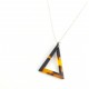 COL triangle façon écaille et acier inox