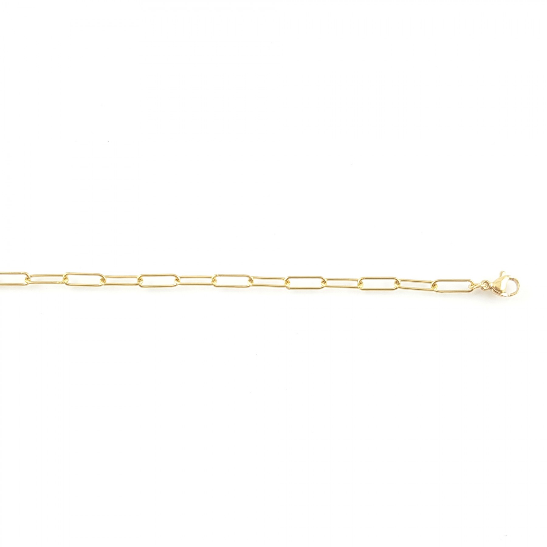 Bracelet chaîne maille rectangle