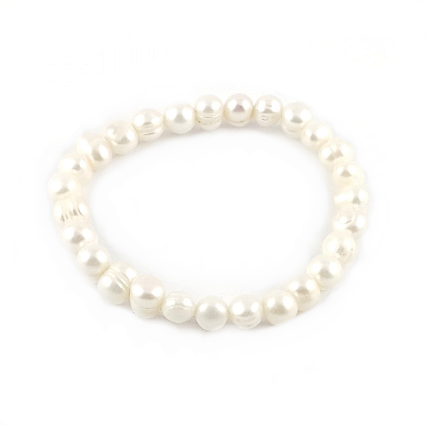 Bracelet de perles, Perles de culture, Bracelet elastique