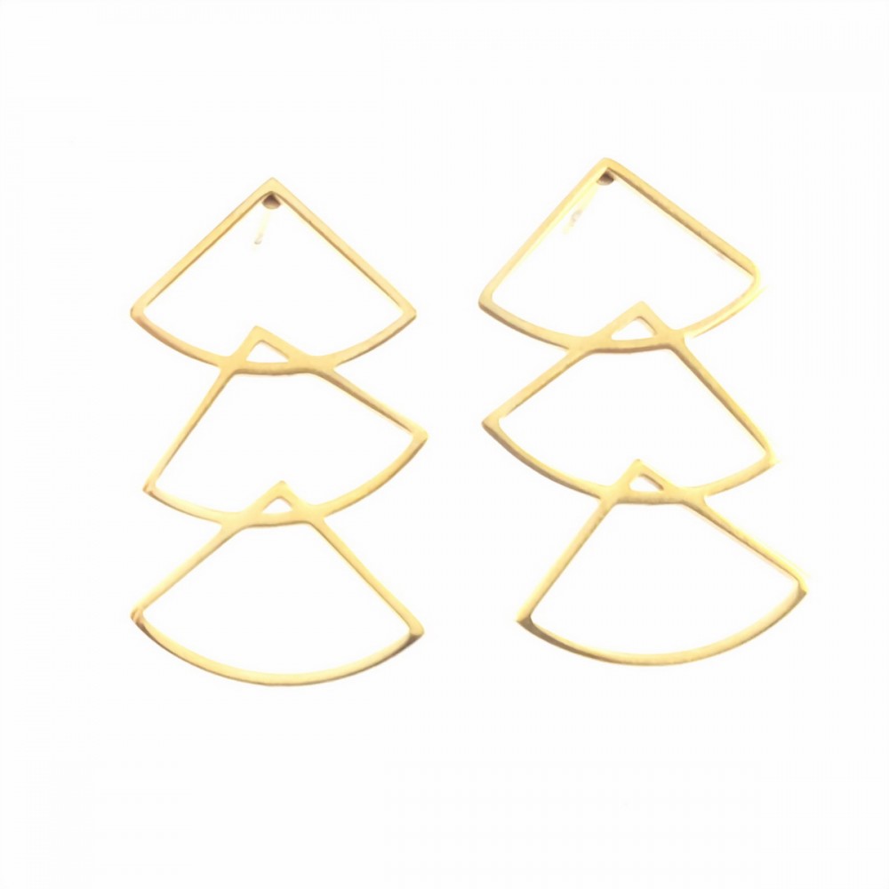 BO 3 triangles design doré